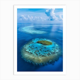 Island In The Maldives 17 Art Print