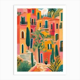 Colorful buildings Art Print