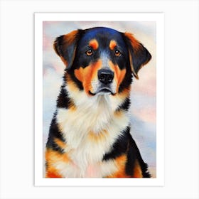 Beauceron 5 Watercolour Dog Art Print