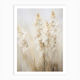 Boho Dried Flowers Larkspur 4 Art Print