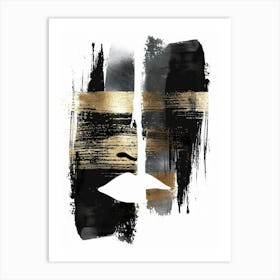 Black And Gold 37 Art Print