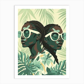 Two Women In Sunglasses 18 Art Print