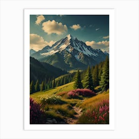 Landscape In The Mountains 1 Art Print