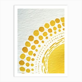 Yellow Sun 1 Art Print