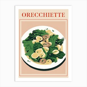 Orecchiette Italian Pasta Poster Art Print