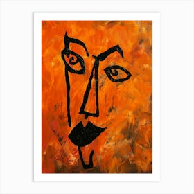 Face Of A Man 21 Art Print