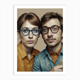 Pair Of Glasses Art Print