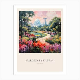 Gardens By The Bay Singapore Vintage Cezanne Inspired Poster Art Print