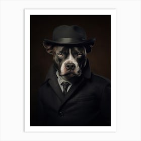 Gangster Dog Staffordshire Bull Terrier Art Print