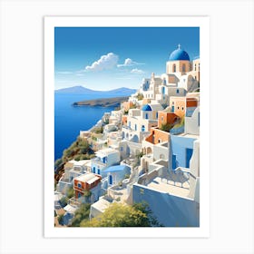 Oia Village 1 Art Print