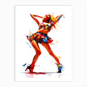 Fashion Model Woman - Models Dancer Art Print