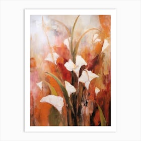 Fall Flower Painting Lily Of The Valley 1 Art Print