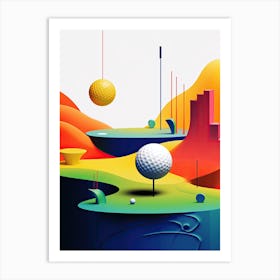 Golf Course Art Print