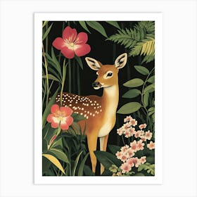 Deer In The Jungle Affiche