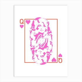 Best Queen Dolly Parton Q Heart 2 Art Print