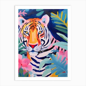Tiger In The Jungle, Matisse Inspired 2 Art Print