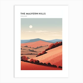 The Malvern Hills England 2 Hiking Trail Landscape Poster Art Print