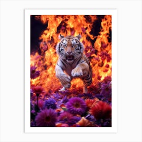 Tiger Blaze Art Print