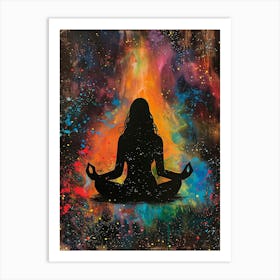 Meditating Woman 10 Art Print