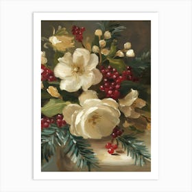 Christmas Bouquet Art Print