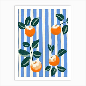 Apricots Fruit Summer Illustration 5 Art Print