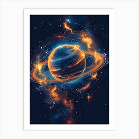 Saturn 7 Art Print