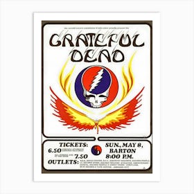 Grateful Dead Steal Your Face Vinyl 2 Lp 1976 Usa Art Print