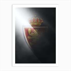 Real Zaragoza Spain Football Poster Art Print