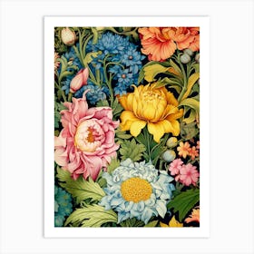 Floral Wallpaper 146 Art Print