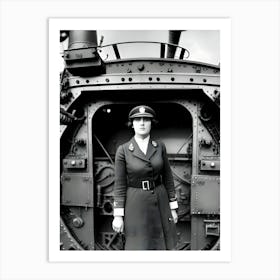 Lady In Uniform 1 Art Print