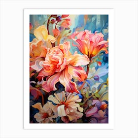 Beautiful Garden Flowers Art Print