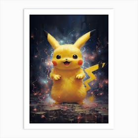 Pokemon Pikachu 5 Art Print