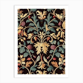 William Morris Artprint, Beautiful Flowers Pattern, Modern Colores Art Print