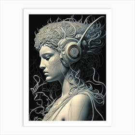 Dj Headphone 1 Art Print