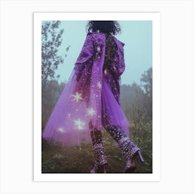 Witch with sparkle clothes Art Print