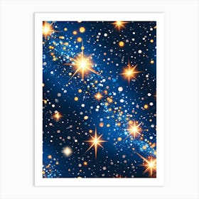 Starry Sky Background Art Print