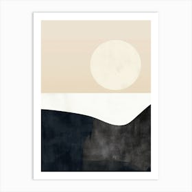 Whispers Of Beige Minimalist Style Art Print