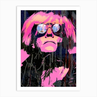 Portrait  Of Andy Warhol Art Print