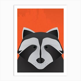 Raccoon Cartoon Art Print