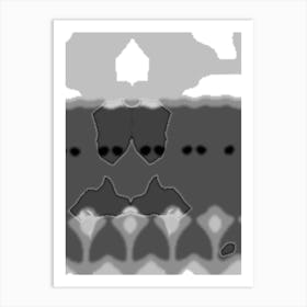 Black And White Pattern 2 Art Print