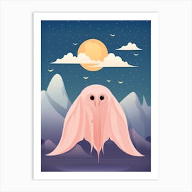 Blanket Octopus Illustration 1 Art Print