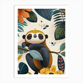 Cute Sloth Art Print