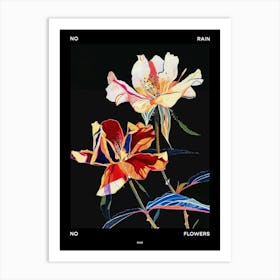 No Rain No Flowers Poster Rose 1 Art Print