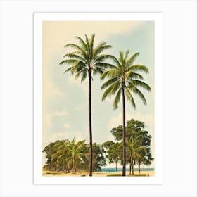 Blueys Beach Australia Vintage Art Print