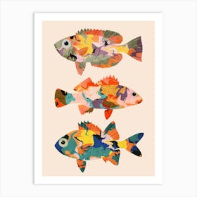 Three Fish Art Print