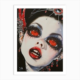 Blood Eyes Vampire #2 Art Print