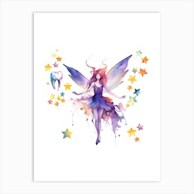 Fairy Tooth Watercolor Art Print