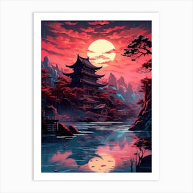 Asian Landscape Painting 11 Art Print