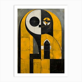 'Yellow And Black' 3 Art Print