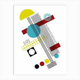 Bauhaus Pattern Deliberate Mistake Art Print